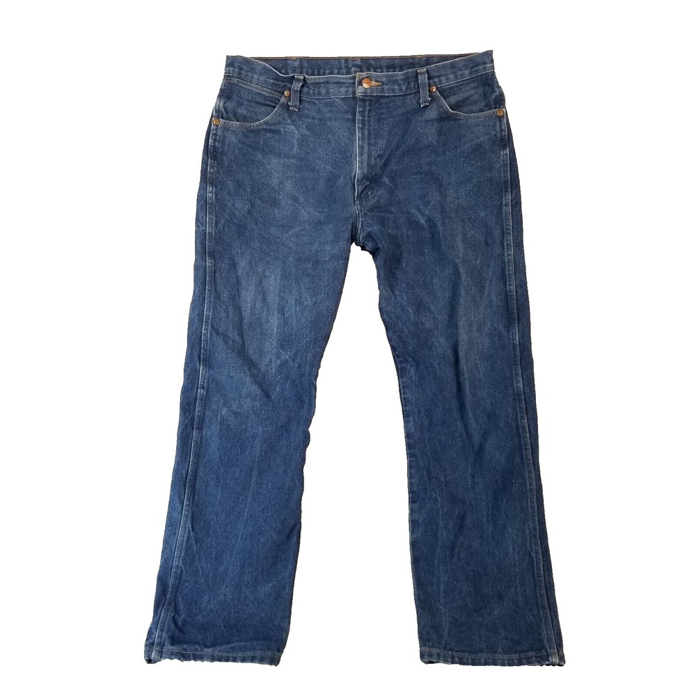Wrangler jeans men's 38x31 Cowboy Cut Original Straight 13MWZ Blue denim pants